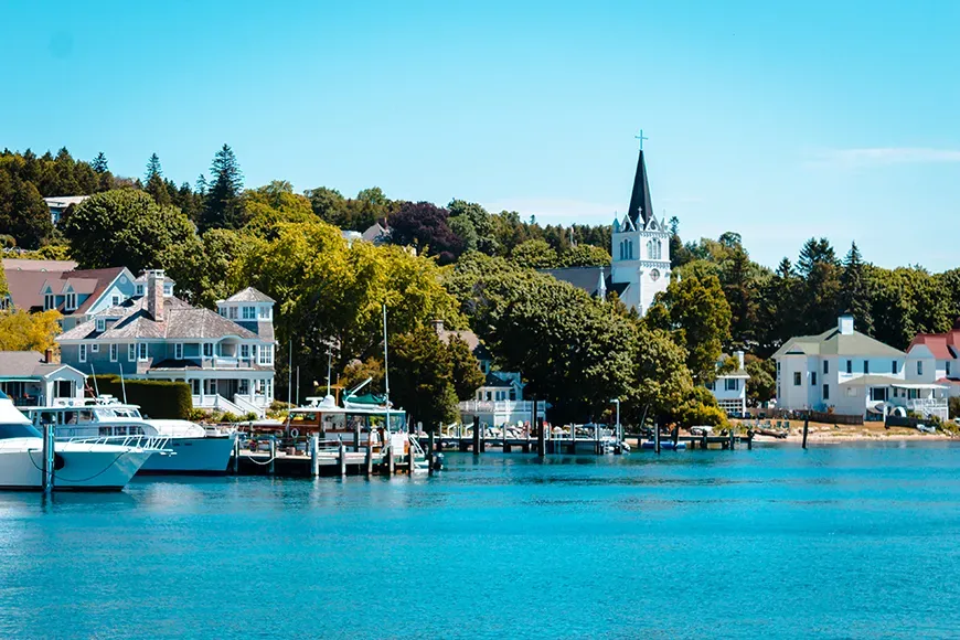 mackinac island waterfront.